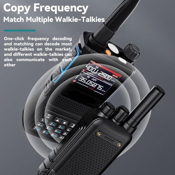 Ht Walkie Talkie GP338 Radio VHF/UHF Daya tinggi 15W Panggilan jarak jauh 20KM FM/AM frekuensi copy