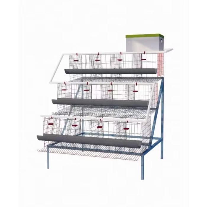 kandang ayam galvanis untuk ternak skala rumahan 4pintu isi 8ekor ayam petelur. paket 3susun