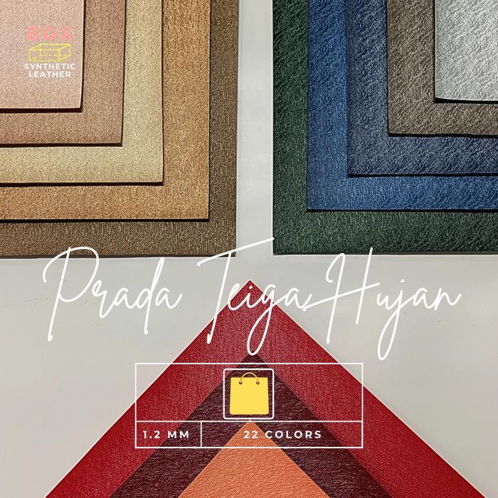 Premium Kulit sintetis / Oscar Meteran (1.37M x 1M) - Prada Teiga Hujan