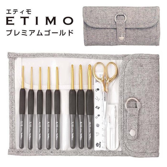 XZTM Tulip Etimo Crochet Hook With Cushion Grip Set