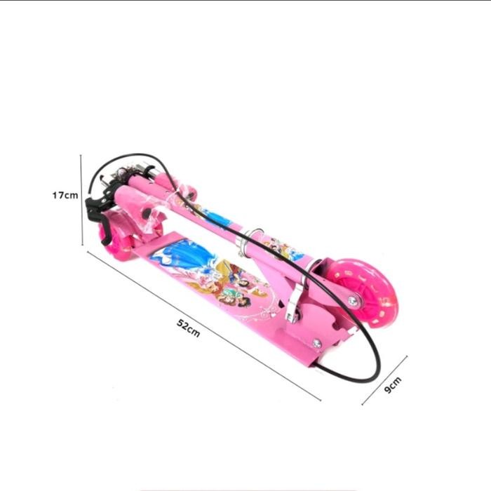 Skuter Anak Scooter Otoped Roda 3 Anak Skuter+Bell+Rem Tangan Rangka Besi Toys