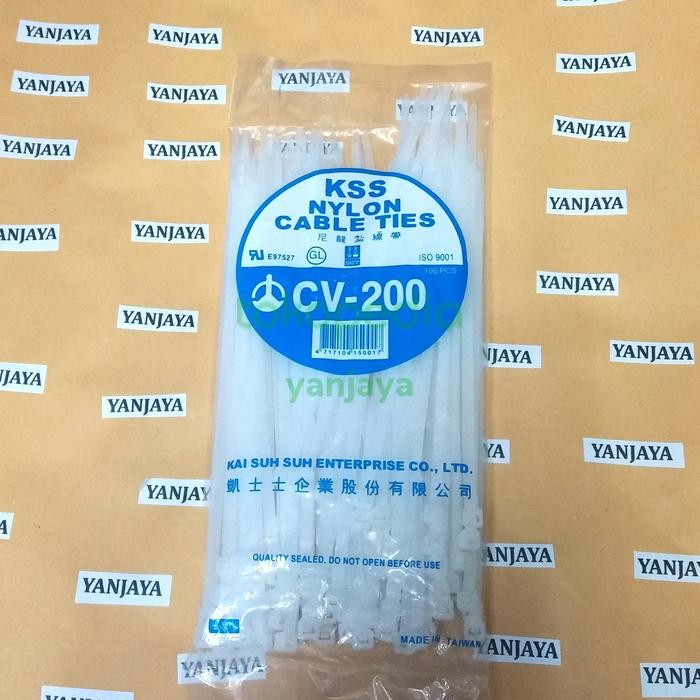 

ID KSS NYLON CABLE TIES CV-200/20CMX3,6MM PUTIH KABEL