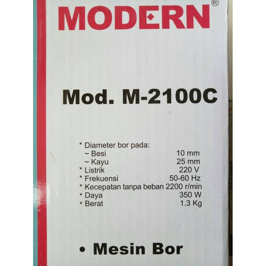 Berkualitas Bor Listrik Modern M 2100 C