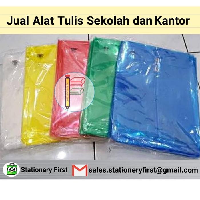 

ID MAP AMPLOP PLASTIK TALI KANCING FOLIO TRANSAPARAN FOLDER ONE FELIX