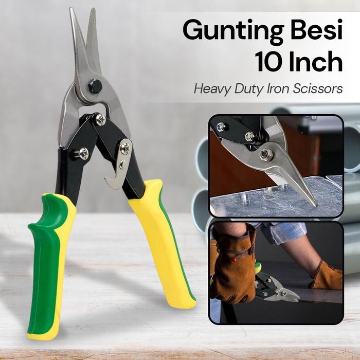 

ID GUNTING BESI FLAT BAJA HEAVY DUTY IRON SCISSORS 10 INCH GUNTING TAJAM