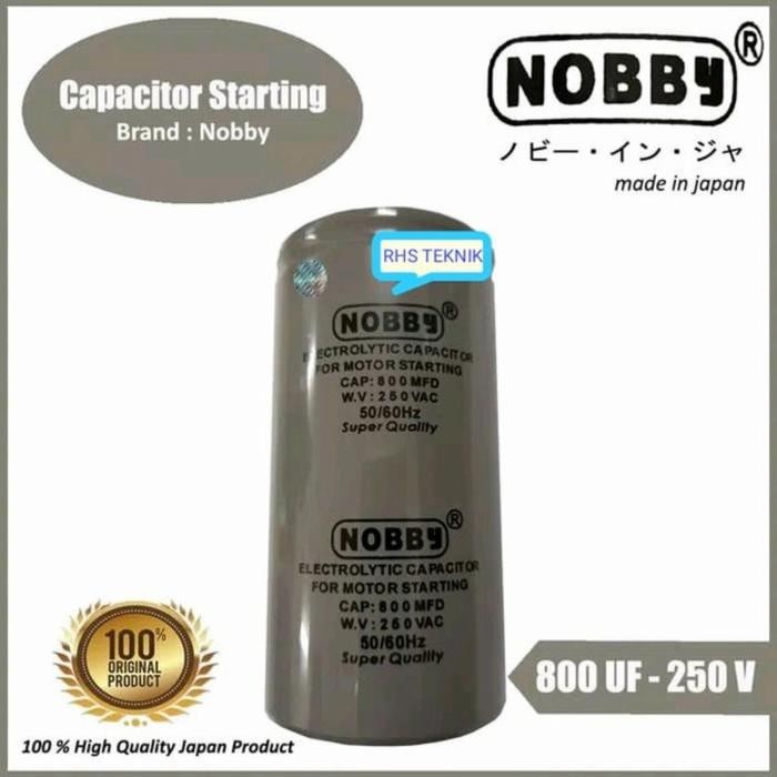 KAPASITOR STARTING NOBBY 800UF 250V ORI