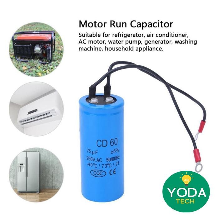 CAPACITOR CD60 250V AC MOTOR START (7211)