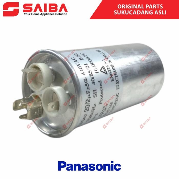 KAPASITOR AC PANASONIC 3/4 PK (CAPACITOR AC) ORIGINA ASLI 20+2 UF