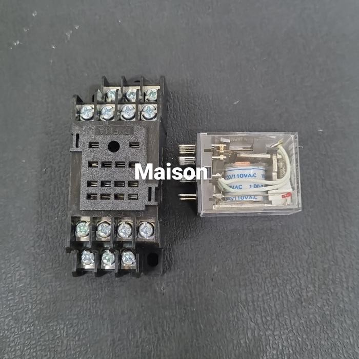 RELAY MY4N 110VAC 14 PIN + SOCKET RELAY MY4 110VAC