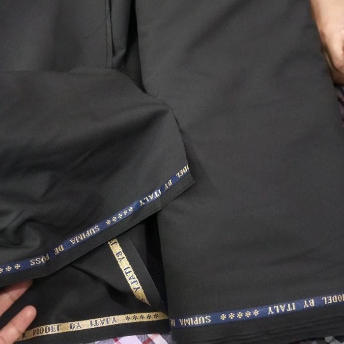 

Promo Kain Wool Hitam Bahan Celana Dan Jas Premium Harga Per Setengah Meter