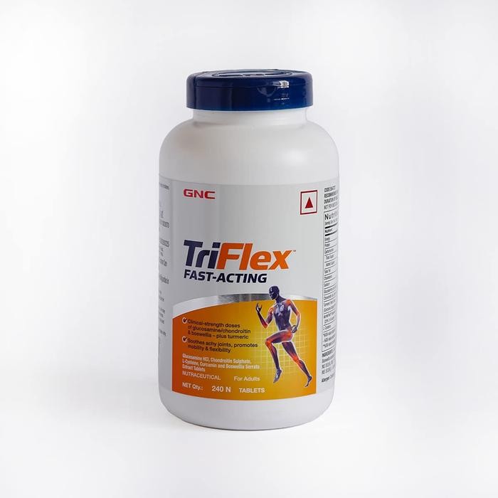Gnc Triflex Glucosamine Chondroitin Super Strength 240 Caps - Mendukung Kesehatan Dan Fleksibilitas