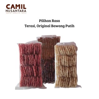 

Rengginang Mentah Ketan Asli Berat 500gr Isi 40 Keping Rasa Terasi Bawang Original Gurih Renyah