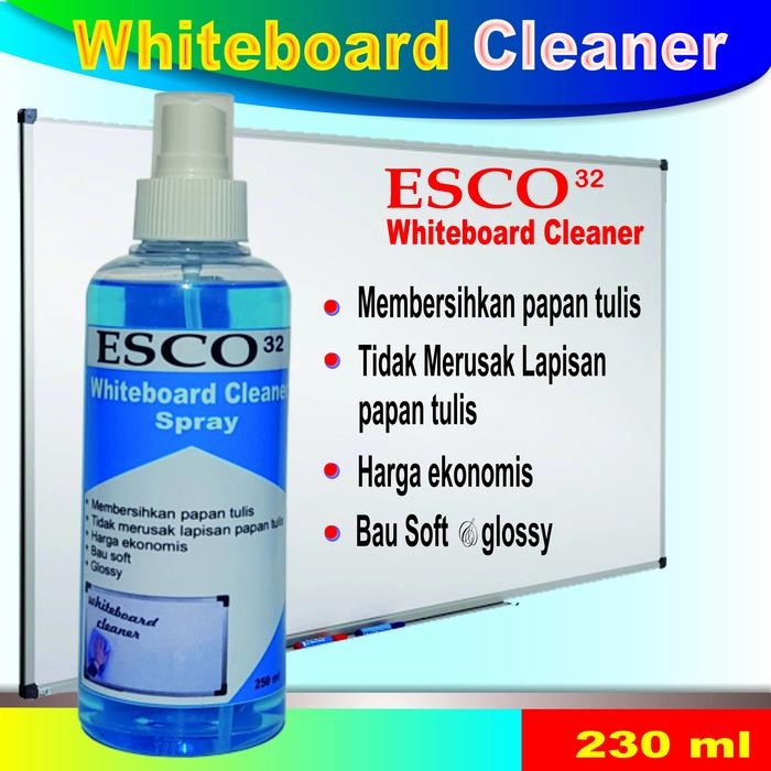 

New whiteboard cleaner/cairan pembersih papan tulis whiteboard esco 230 ml