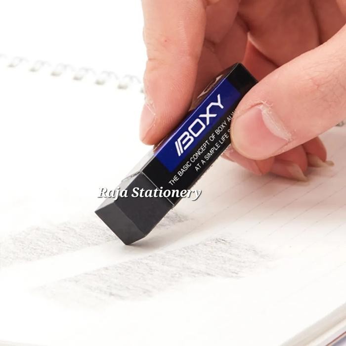

New Boxy Eraser Penghapus Boxy Kecil Besar EP-60BX EP-100BX Hitam JAPAN QUALITY
