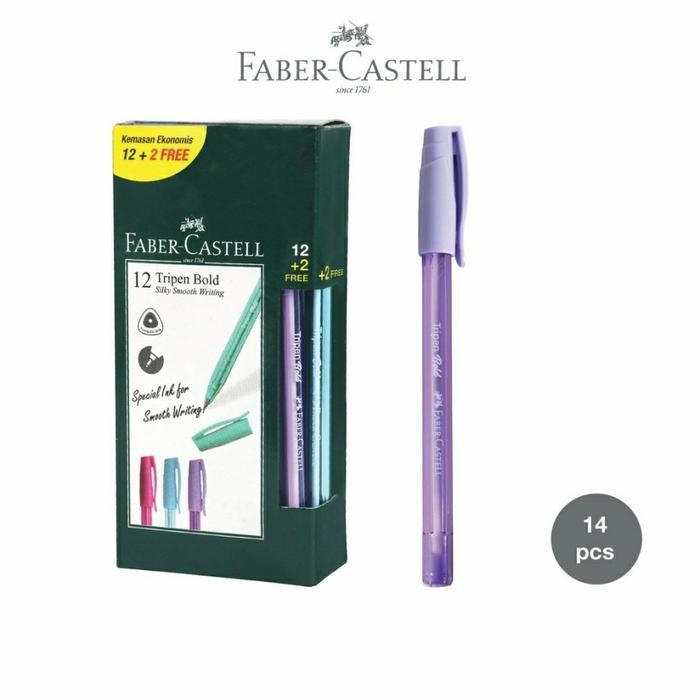 

New Pulpen Tripen Bold Faber Castell Beli 1 lusin Free 2 pcs