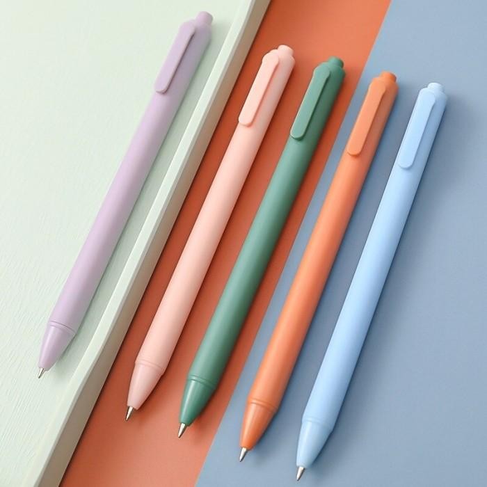 

New Korean Simple Pen Macaron Pastel 0.5mm Gel Fine Point
