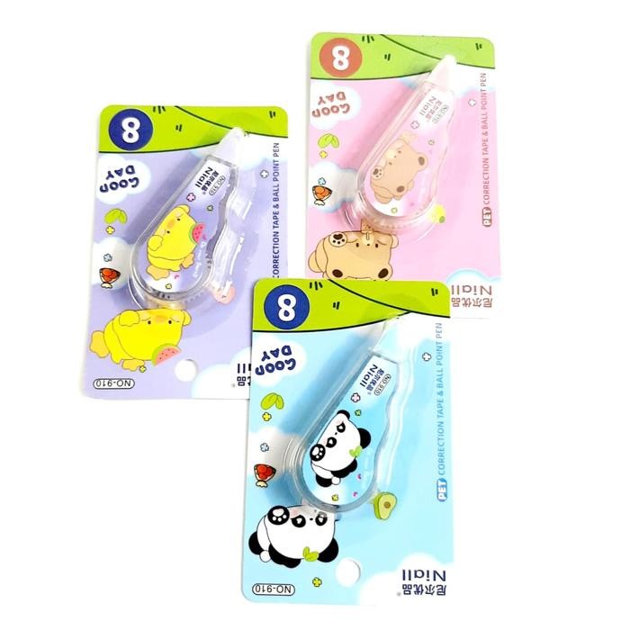 

New Harga Grosir (12pcs) correction tape No-910/ No 0862 8M X 5MM