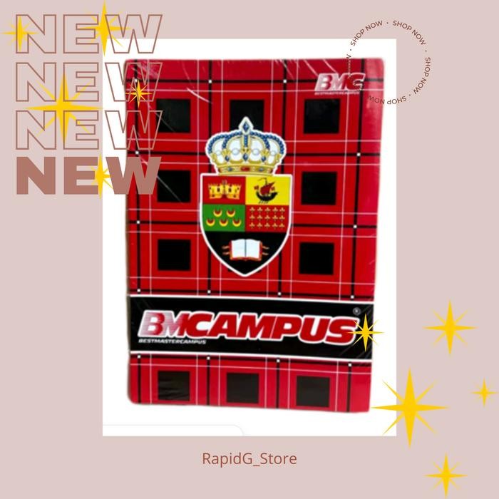 

New Buku Tulis Campus Boxy Panjang 50 Lembar Paper Stationery
