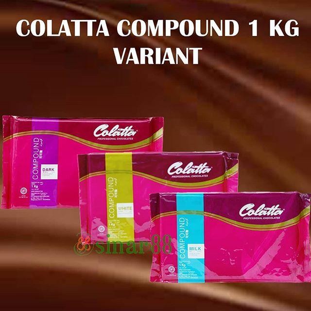 

Neww Coklat Cokelat White Dark Chocolate DCC Batang Batangan Cokelat COLATTA Compound 1kg 1 kg
