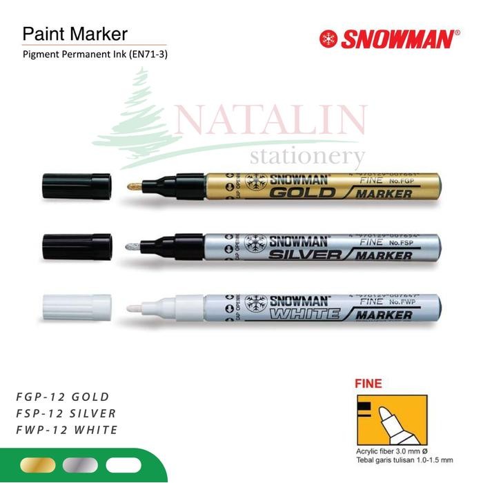 

New SPIDOL PAINT MARKER~ SNOWMAN FINE