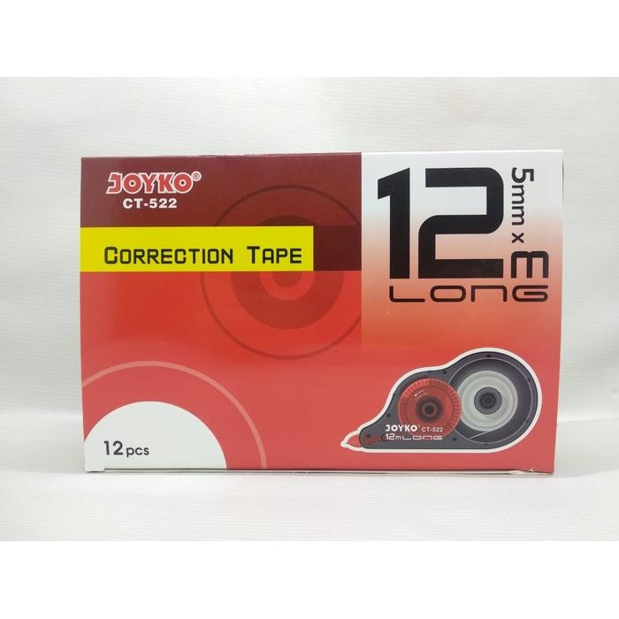 

New Correction Tape/ Tipx Kertas / Pita Koreksi Joyko CT-522