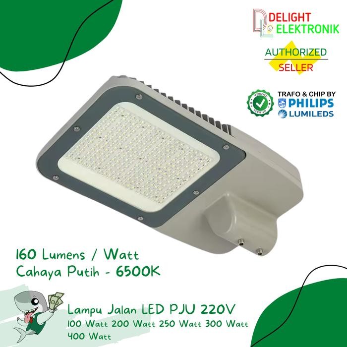 Lampu Jalan LED PJU 220V High Quality Chip Trafo by Philips 100 200 250 300 400W Watt