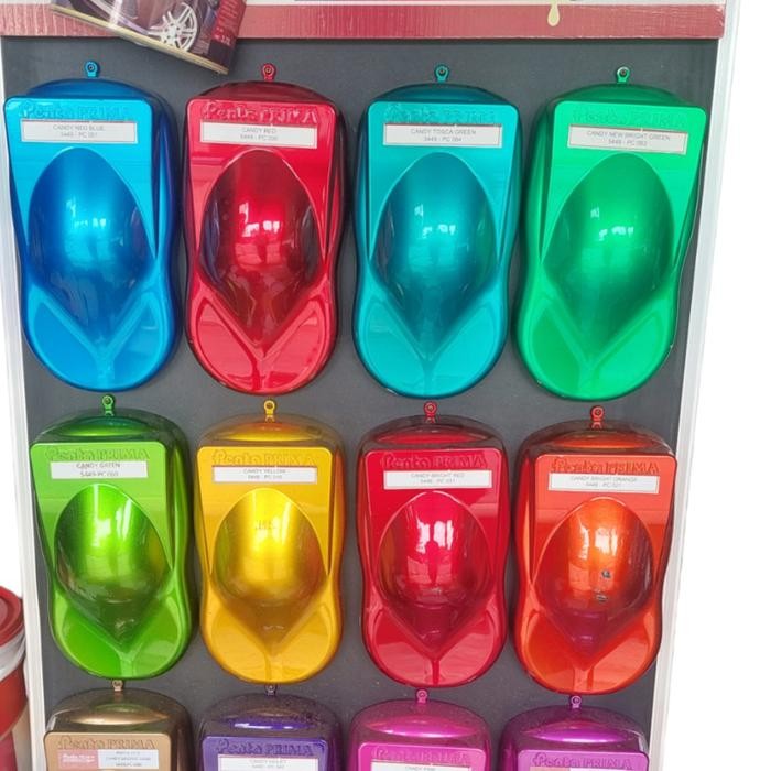 CAT PENTA OTO CANDYTONE PU - 1 KG - CANDY MERAH BIRU HIJAU KUNING ...