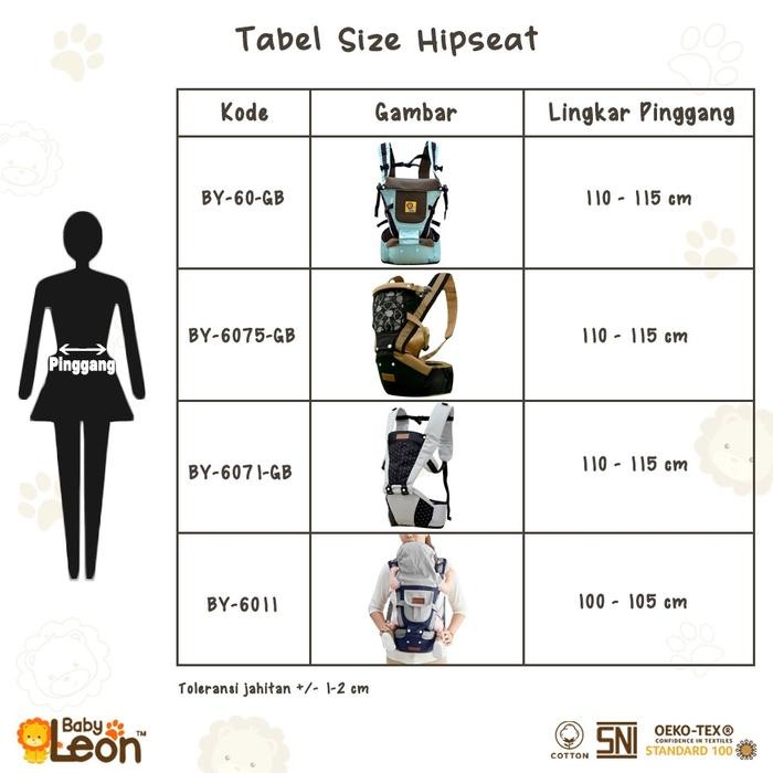 BABY LEON Gendongan Hipseat Bayi Baby Carrier Gendongan Duduk BY-479