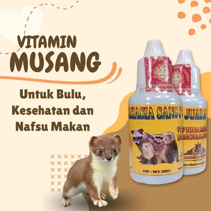 tersedia rsj vitamin musang pandan penambah nafsu makan bikin gemuk bulu tebal