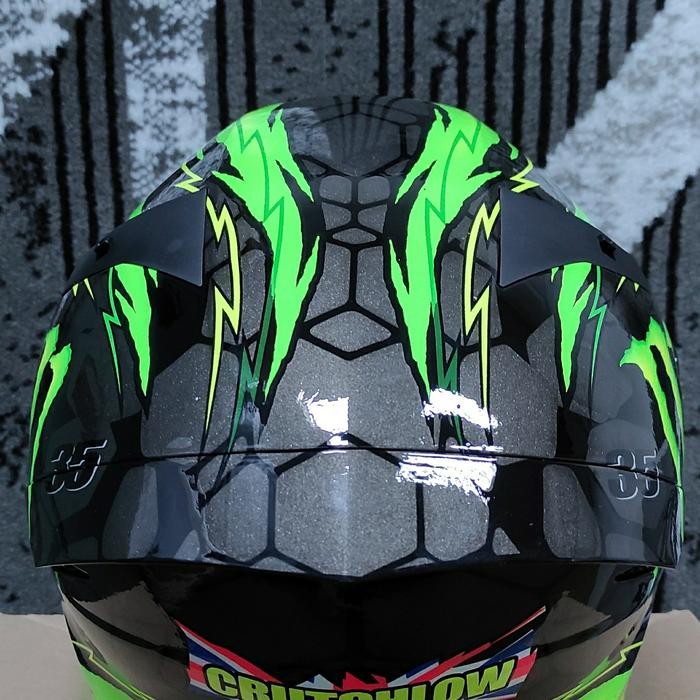 Helm KYT TT Course water slide decal Energy monster