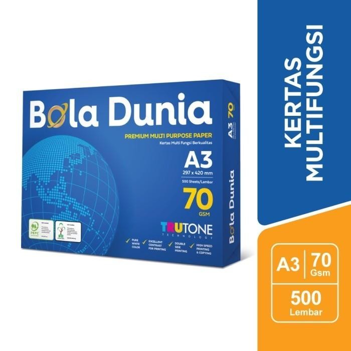 

JUAL Bola Dunia Kertas Fotocopy 70 GSM - A3