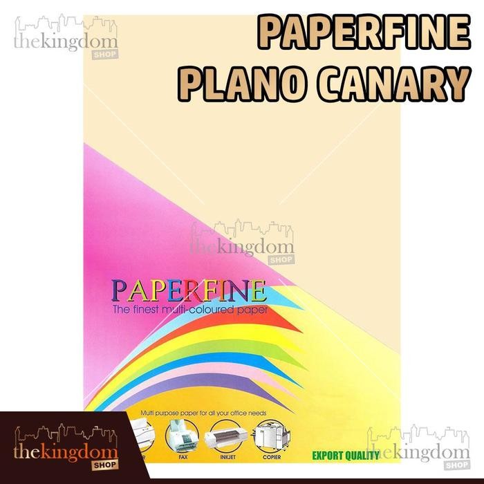 

SALE Paperfine Kertas HVS Warna Plano Canary 61x86cm Isi 25 Lembar Kode Warna 115