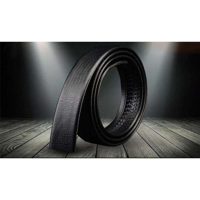 Tali Ikat Pinggang Pria Kulit Pola Crocodile CF001 Ikat Pinggang Black