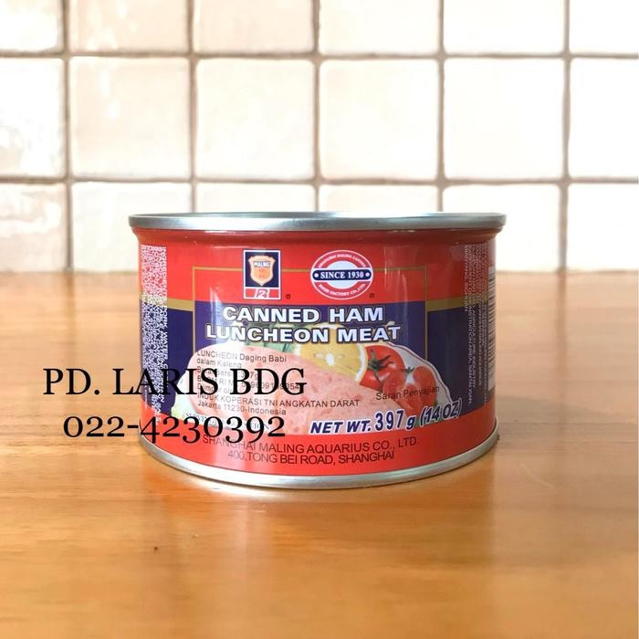 

Promo Maling Ham Premium TTS Brand 397gr Pork Luncheon Meat Non Halal