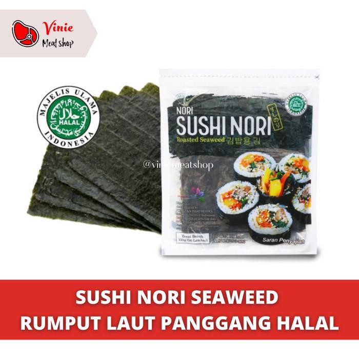 

Baru Sushi Nori Seaweed Panggang Rumput Laut Isi 10 Lembar