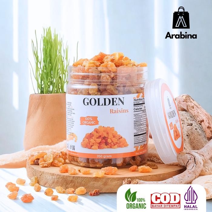

Baru Arabina Kismis Golden Raisin Organik 250gr Cemilan Kaya Nutrisi