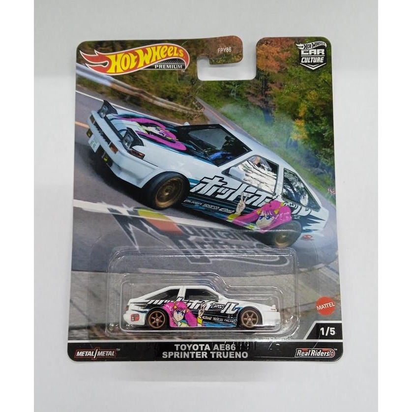 Hot Wheels Mountain Drifters Toyota Ae86 Sprinter Trueno Putih