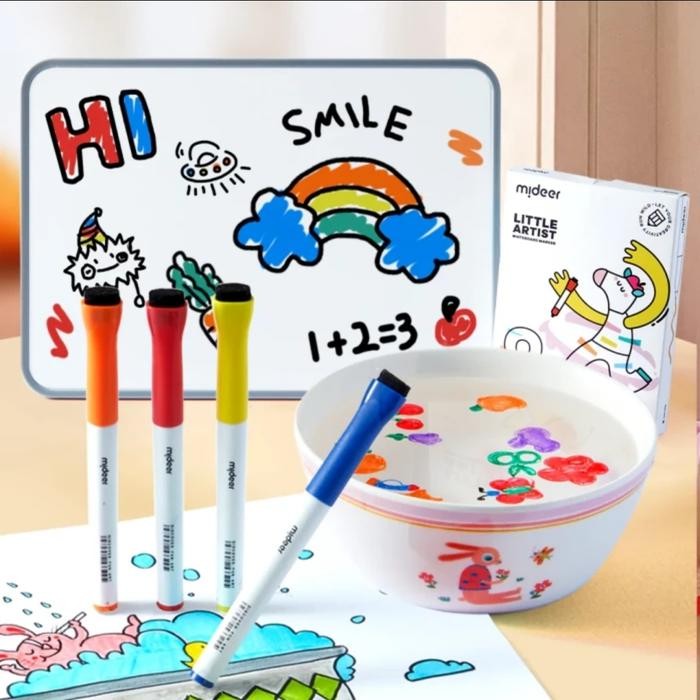 

Mideer Whiteboard Water Painting Floating Marker Washable 8 Colour