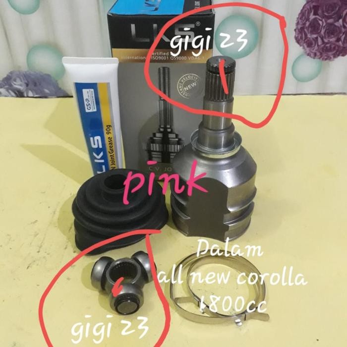 Sale Cv Joint Dalam As Roda Depan Dalam Toyota All New Corolla 1800Cc