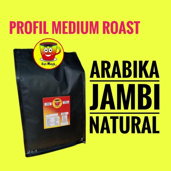 

Kopi Arabika Jambi 1Kg/500Gram Profil Medium Roast Proses Natural V60 Harum