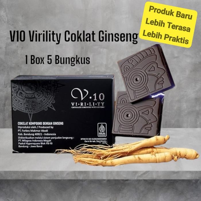 

Coklat Virility V10 isi 1 Box 5 bungkus