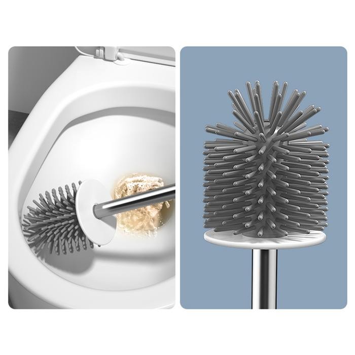 SIKAT WC TOILET SIKAT PEMBERSIH TOILET DUDUK JONGKOK DENGAN HOLDER SIKAT KAMAR MANDI