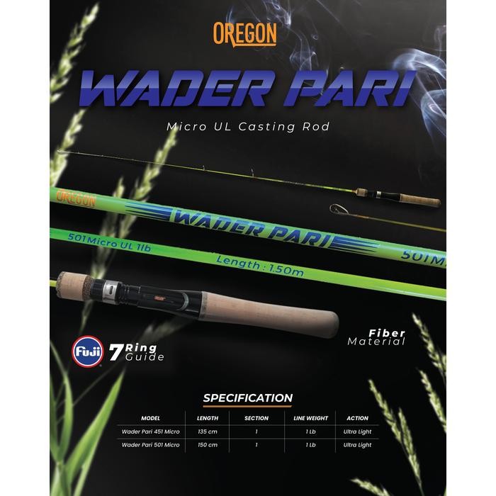 Joran Casting Oregon Wader Pari 451 Micro Ul