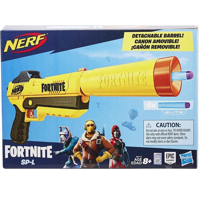 Nerf Fortnite Sp-L Elite Dart Blaster With Detachable Barrel Original