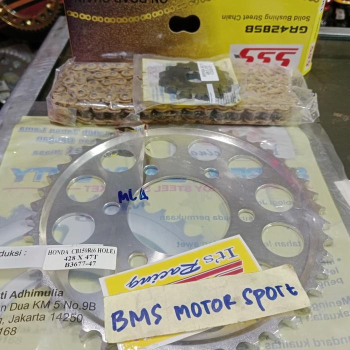 Gear Set Sss Cbr 150 New 2021/Gear Set Sss 428 Cbr 150 New 6Lobang