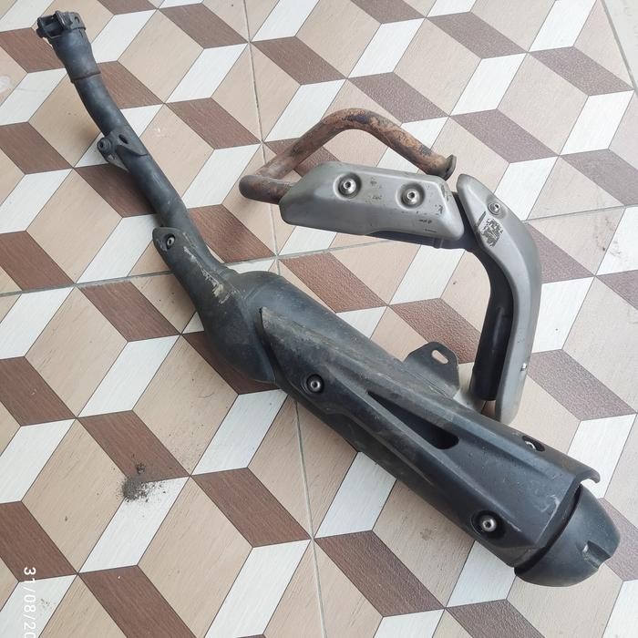 header slencer knalpot ori standar trail yamaha wr155 wr 155 original