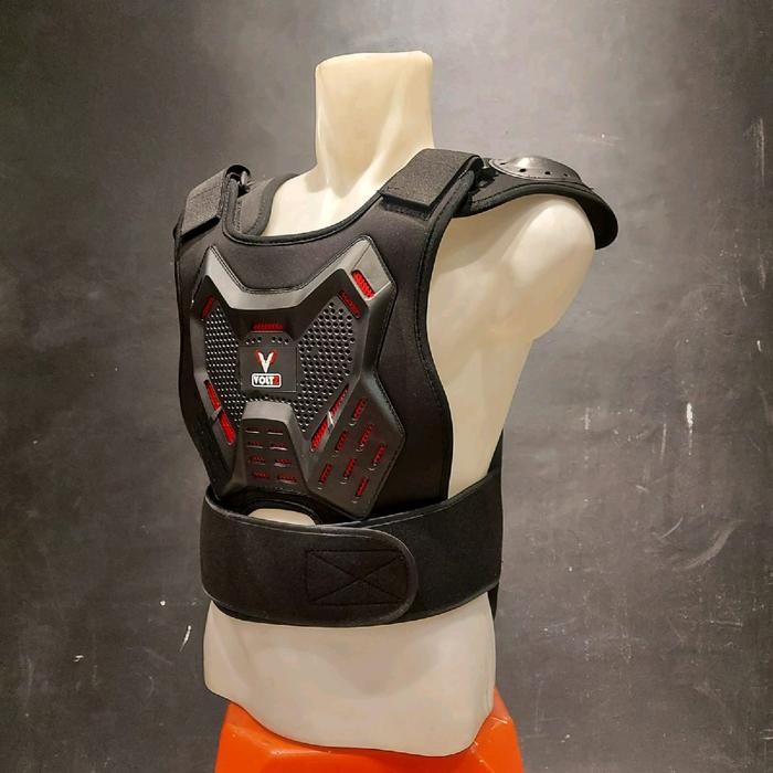 body protector trail toring riding adventure hitam VOLTZ