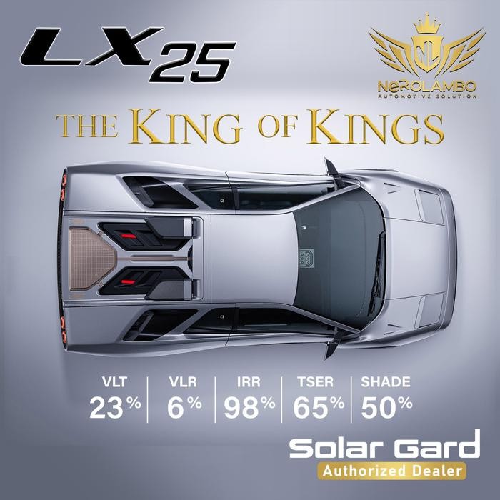 Kaca Film Solargard LX40/LX70~Wuling Air EV (Free pasang) Khusus Depan