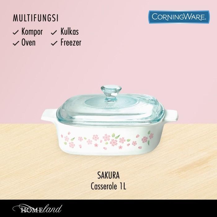 Corningware Sakura Casserole / Panci Kaca