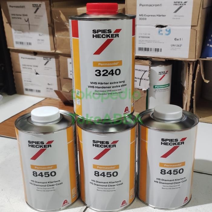 3.L set Clear coat spies hecker HS Diamond & Hardener VHS Exstra Slow